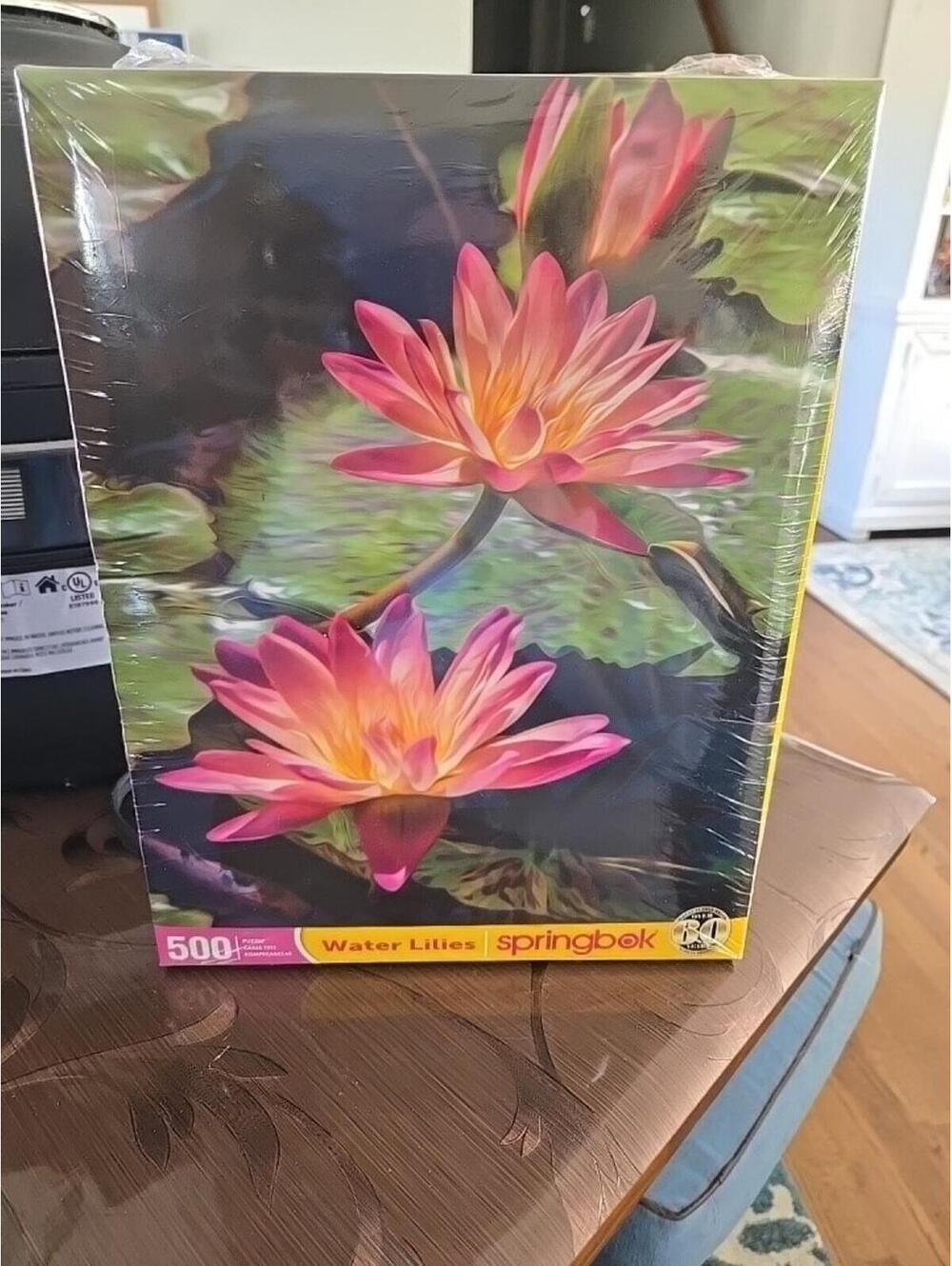 Springbok jigsaw puzzle   Water Lilies 500 pcs Piece New Nib Sealed